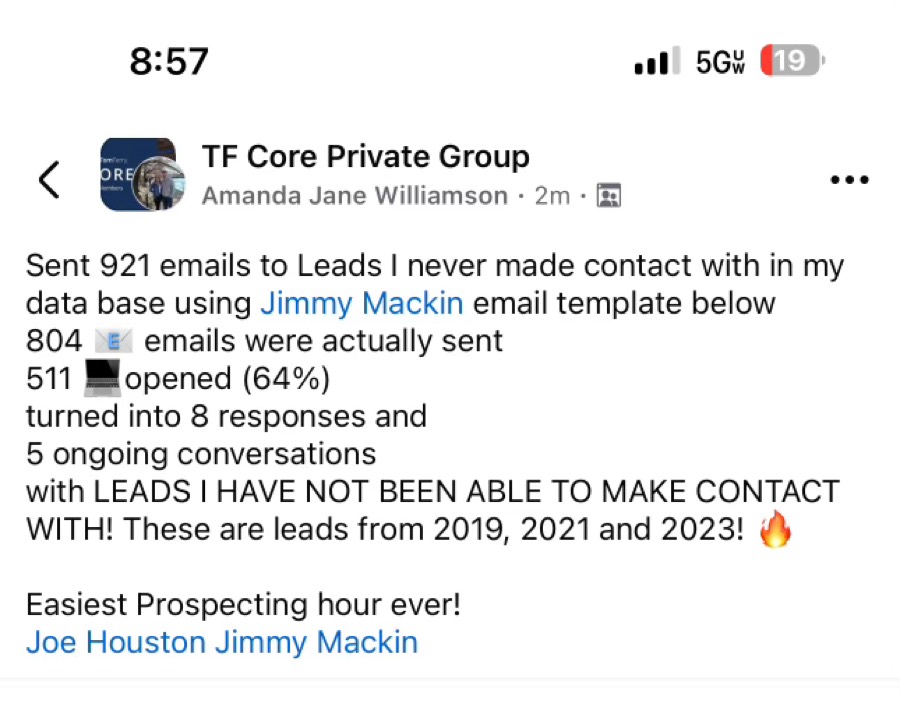 Listing Leads customer result 10 of 100