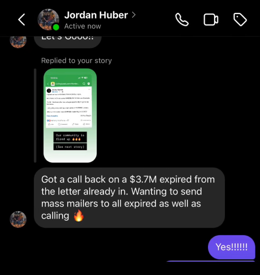 Listing Leads customer result 17 of 100