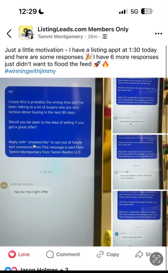 Listing Leads customer result 18 of 100
