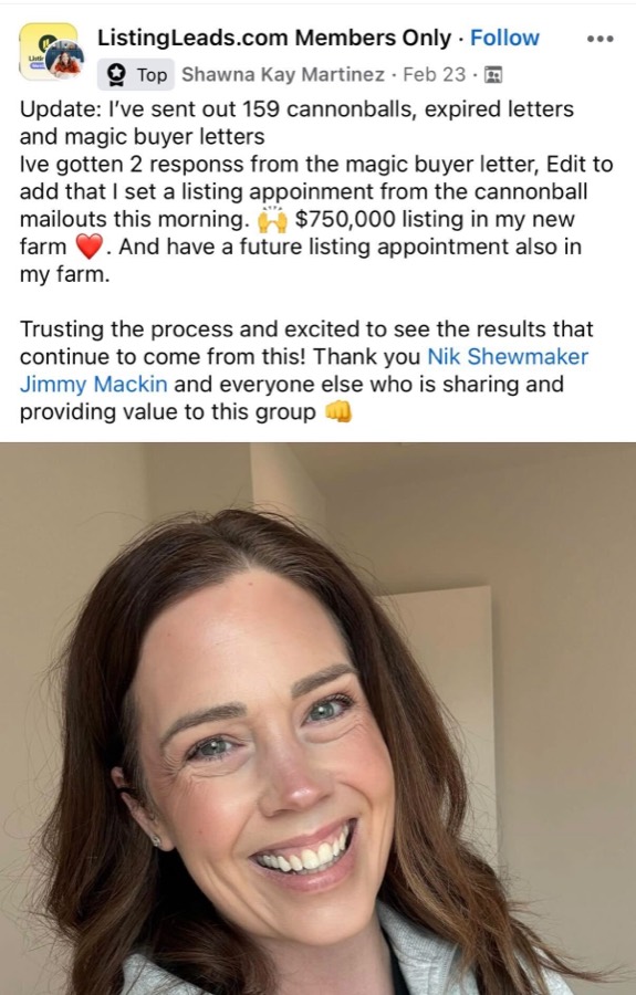 Listing Leads customer result 21 of 100