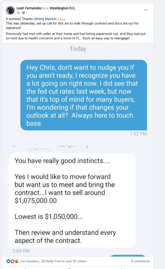 Listing Leads customer result 30 of 100