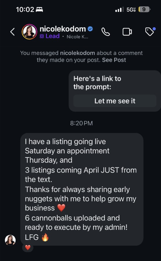 Listing Leads customer result 55 of 100