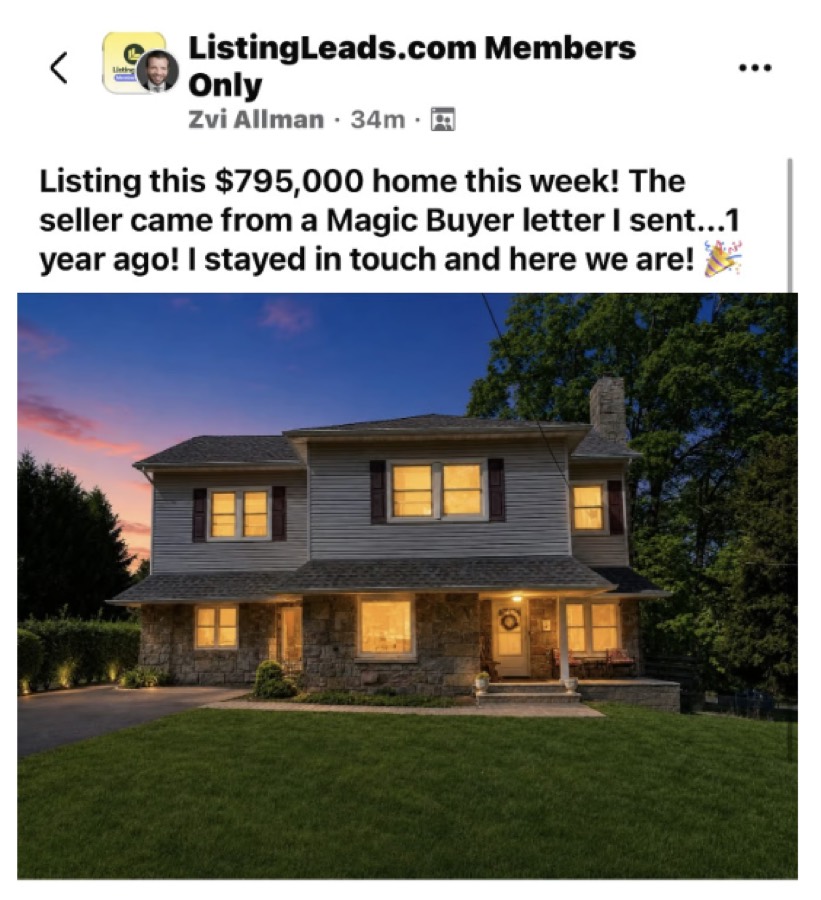 Listing Leads customer result 75 of 100