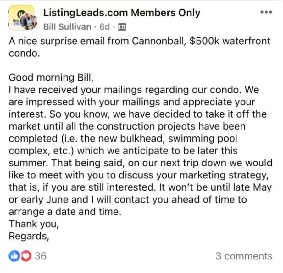 Listing Leads customer result 77 of 100