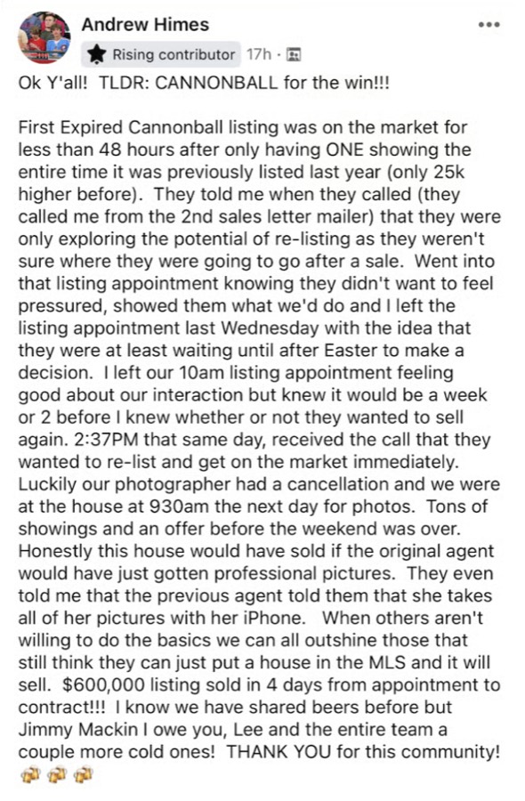 Listing Leads customer result 79 of 100